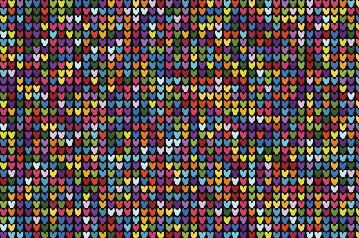 Forma de corazón en diferentes colores