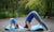 Mother with child practicing yoga