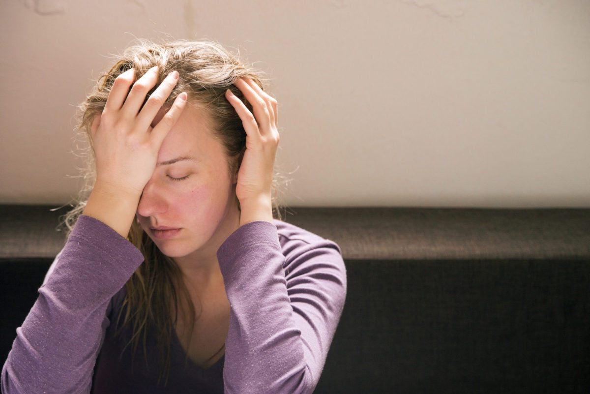 tired young woman