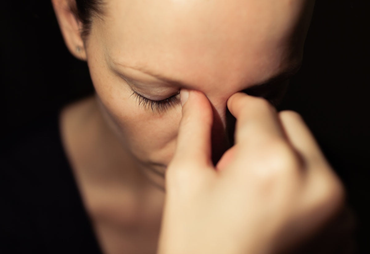 close up view sad women face